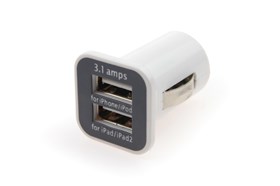 ŁADOWARKA SAMOCHODOWA AMIO  2 X USB - 12/24V