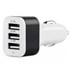 ŁADOWARKA SAMOCHODOWA AMIO  3 X USB - 12/24V