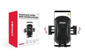 AUTOMATYCZNY UCHWYT DO TELEFONU Z ŁADOWARKĄ INDUKCYJNĄ PHW-02 HQ